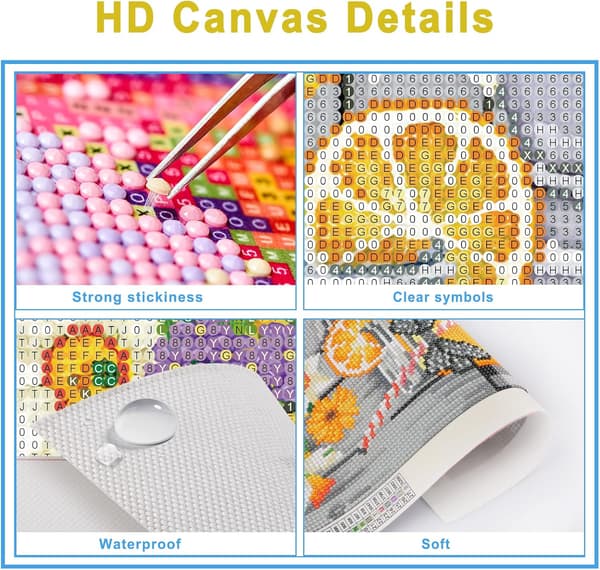 DIY 5D sitron diamantmalerisett sommer diamantkunstsett edelstener