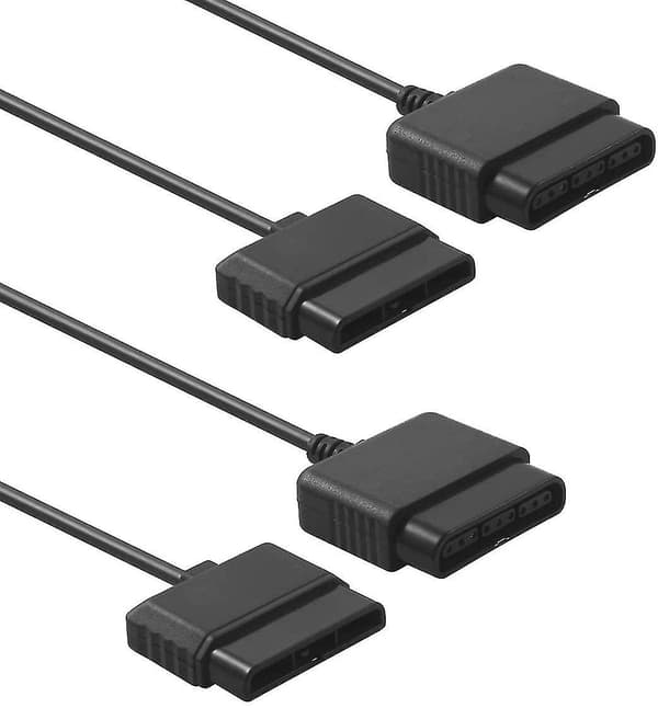 2-pack Ps2-kontrollerförlängningskabel 6ft/1,8m Kontrollerförlängning för Playstation Ps1 Ps2-spelkonsol