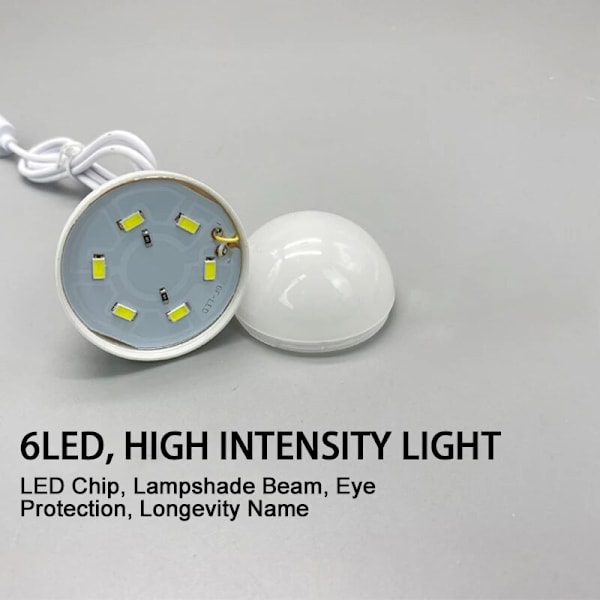 USB pære LED bærbar camping lys mini pære 5V strømforsyning boglys med afbryderknap studerende skrivebordslampe tændt