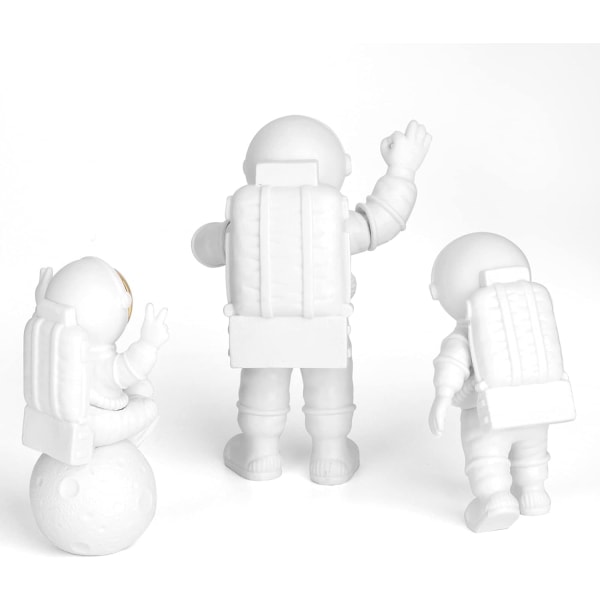 Astronautti koristelu, astronautti syntymäpäiväkoristelu, astronautti patsas, astronautti kakkukoriste, hartsi astronautti, astronautti kakkukoriste 3-pakkaus kulta