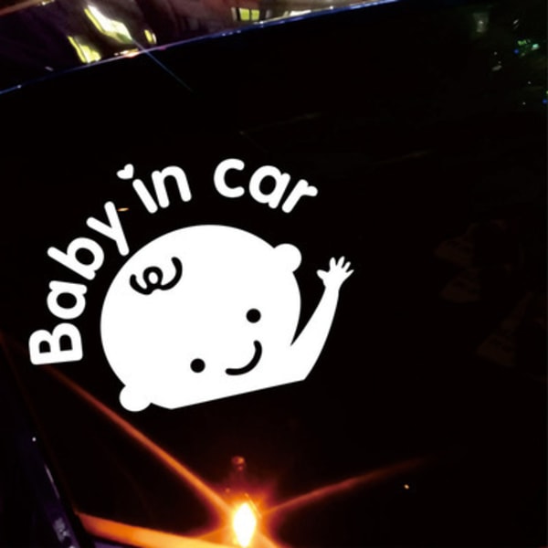 (4-pack) Baby on Board, Fotspår, Bilsticker