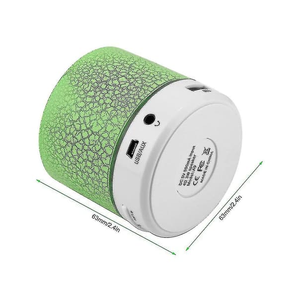 Super lyd Stor 45mm Driver Mini Musikk Bluetooth-høyttaler med USB-kabel