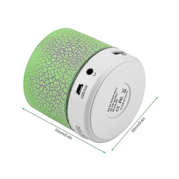 Superb Sound Stor 45mm Drivr Mini Musik Bluetooth-högtalare med USB-kabel