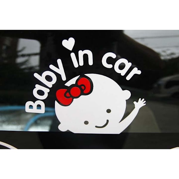 (4-pack) Baby on Board Fluga, Fotspår, Bilsticker