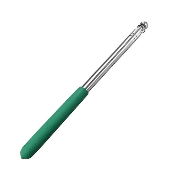 1,2 m Retractable Guide Flagpole, Rostfritt Stål Teaching Pointer green