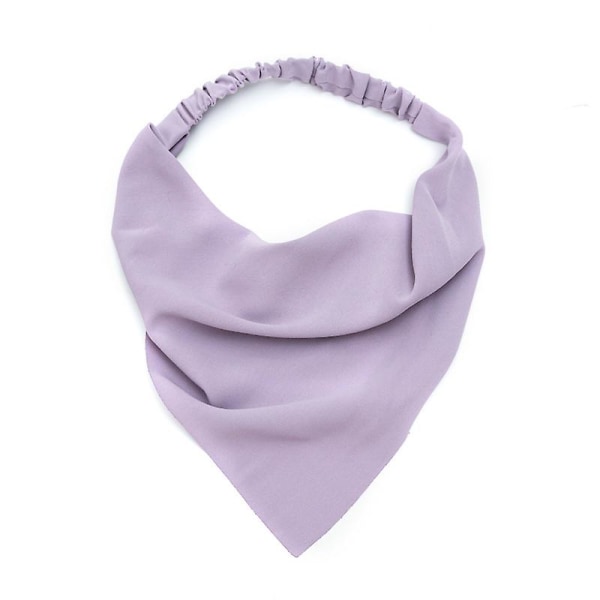 Turban Solid Color Macaron Elastic Band Elastic Versatile Headband Women&#39;s Triangle Scarf Jewelry