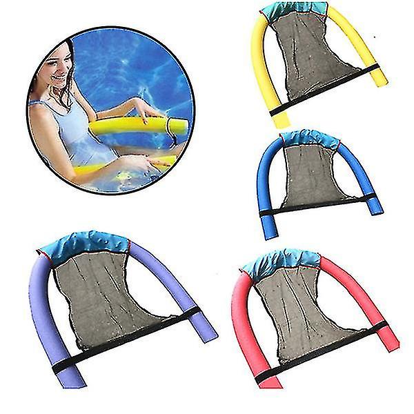 Vandhængekøje hvilestol Oppustelig flydende svømmemadras pool festlegetøj Loungeseng til svømning luftmadrasser Yellow
