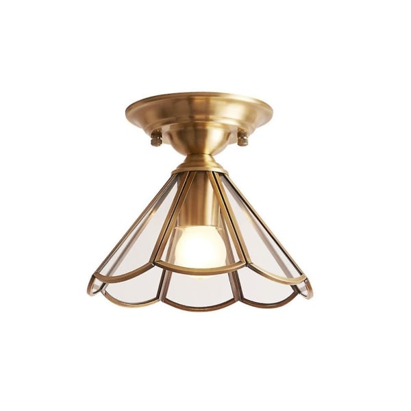 19cm kobber taklampe 220V E27 uten pære