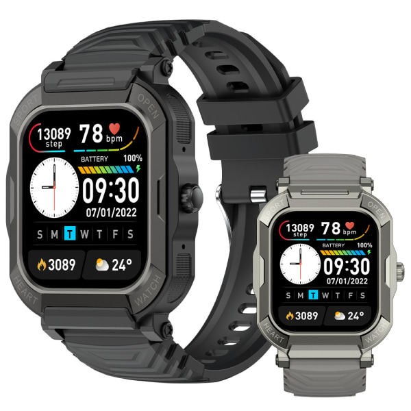 Smart watch ny tresäkra utomhussporter Bluetooth elektroniska samtal stegräknare hjärtfrekvens blod syre väderövervakning