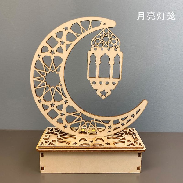 Ramadan-dekorationer, Moon Star Ramadan-ljus, Ramadan-dekorationer - Ramadan Eid Led Night Light, Dekorationsbord E