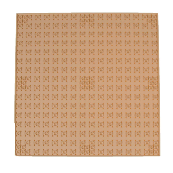 5 stk. Klassiske baseplader 10\" X 10\" Stakbar murstensbaseplade kompatibel med alle større mærker Baseplade Sandy Yellow