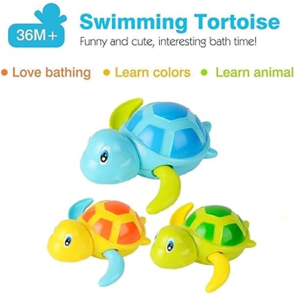 Baby Sköldpadda Djur Barnpoolleksak Baby [3 delar]