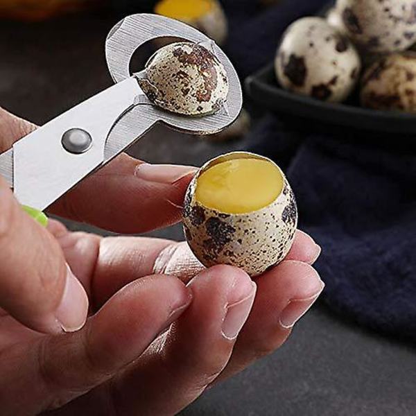 3 st gröna rostfria vakteläggsskalsskärare saxägg saxseparatorverktyg klämma öppnare cracker splitter kök leveranskit