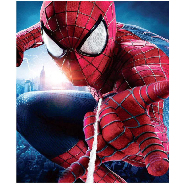 5D diamond painting Spider-Man gör-det-själv-dekoration med full diamantdekor 30*40 cm