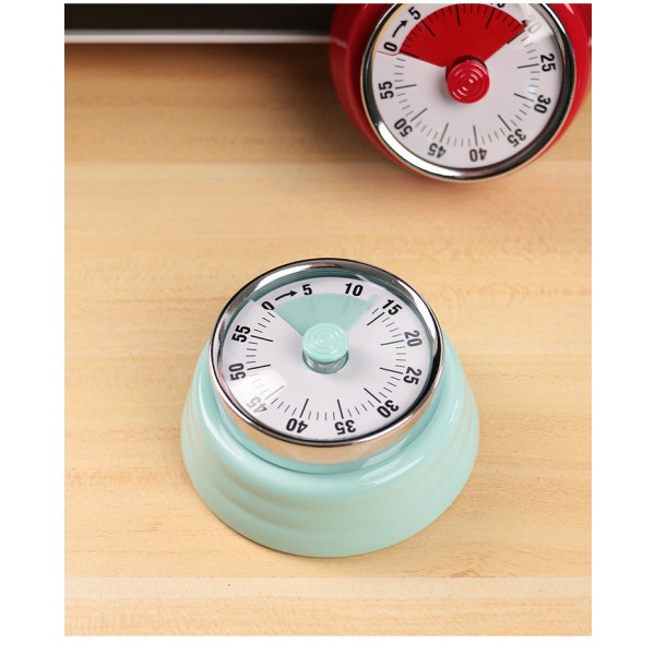 Kök timer, köks nedräkningsmatlagningstimer påminnelse, magnetisk tidsstyrningstimer mekanisk grön