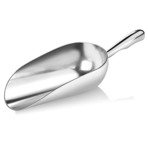 Bagerispatel 1 stk Veje- og påfyldningsske, rustfrit stål, Halia, sølv