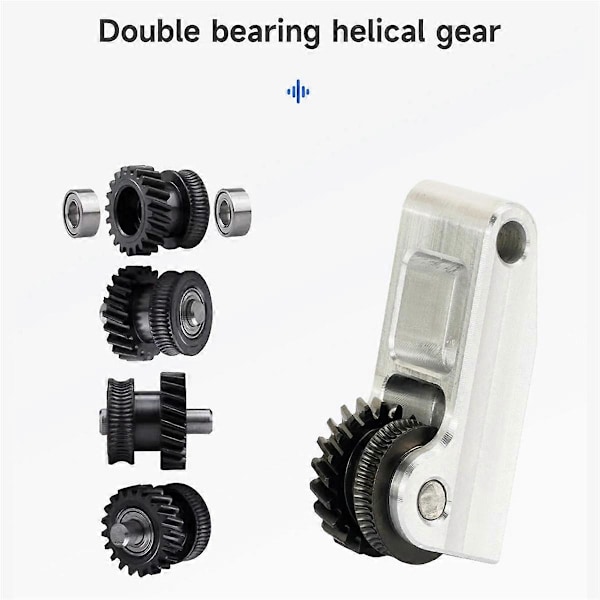Härdat stål extruder växelenhet för P1S P1P X1 Carbon X1C 3D-skrivare extruder växel slitstark