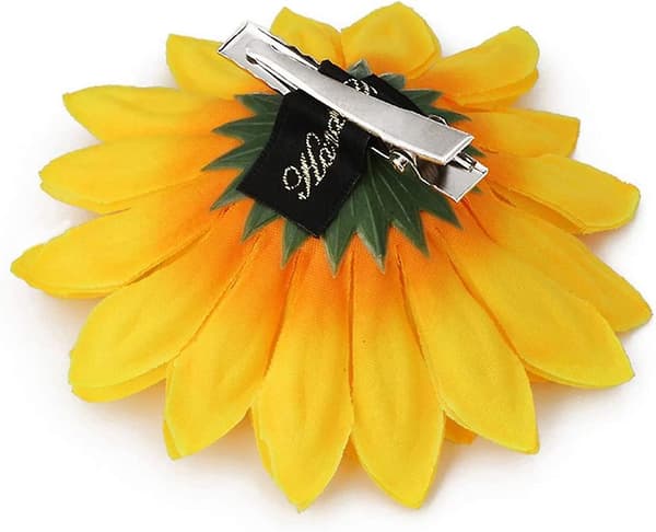 6 stk solsikke hårklips blomster hårnåler dekorasjoner hårspenner spenner