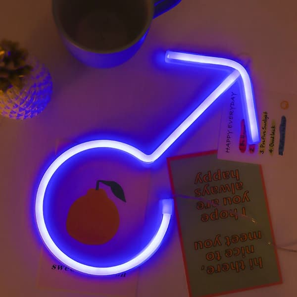 LED-neonskylt ny skylt display man skylt sovrum sovrum badrumsdekoration neonljus semesterfestdekoration neonljus