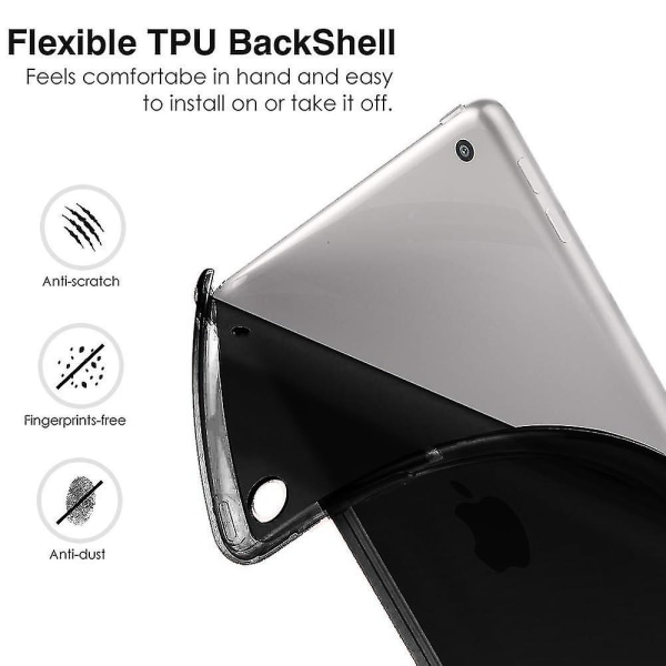 Pad 7:e generationens fodral med automatisk viloläge/väckningsfunktion Rebound Smart Case Black