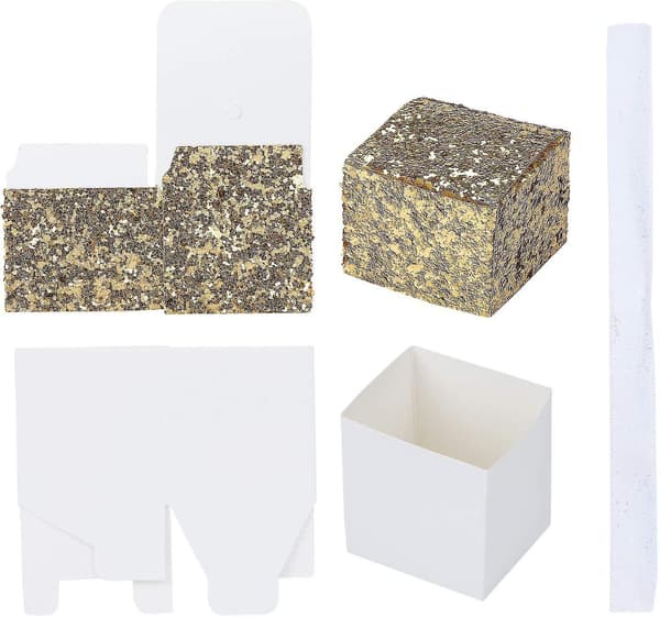 Gaveindpakning Glitter Papirkasser 25 Stk Gold