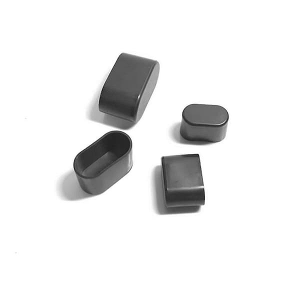 16 stk ovale bord- og stolbenspisser Black 20X40MM