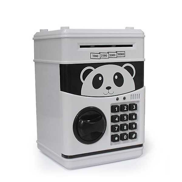 Elektroninen säästölipas Säästölipas pojille Rahapankki aikuisille Salasanalla Varustettu Atm-säästölipas Oikealle rahalle Panda