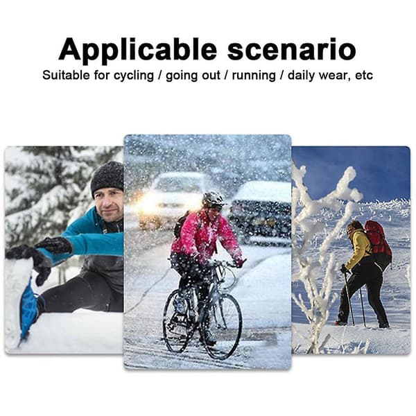 Vanntett skihansker for menn og kvinner vinter snowboardhansker blå-størrelse L