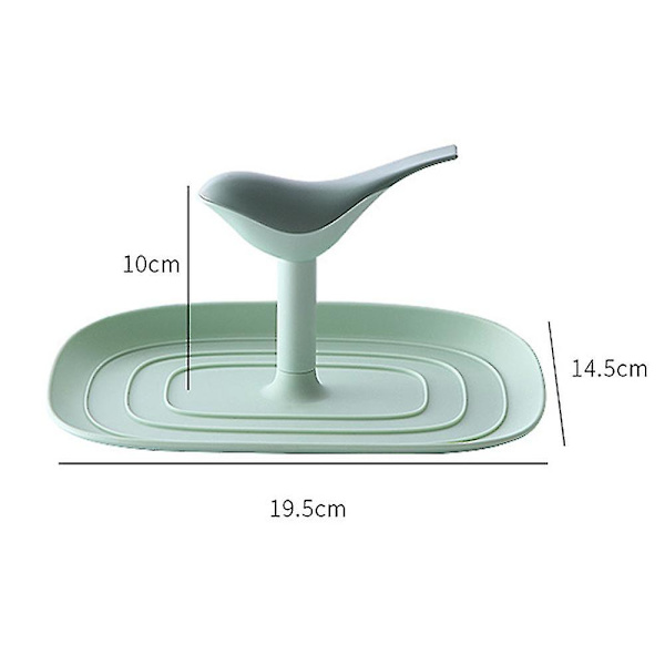 Fugleformet grydelågsholder Spatelholder Stativ White