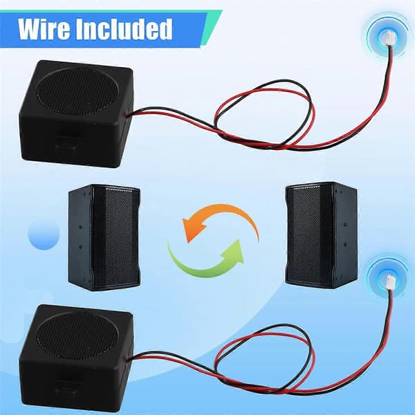 2 stk. 5W 4 Ohm Højttaler Høj Effekt Diskant Hulrum Bas Fuld Range Højttaler Hulrum Mini Bærbar Utility Højttaler