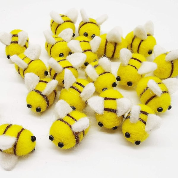20st Ullfilt Bee Craft Balls Bee Craft Supplies