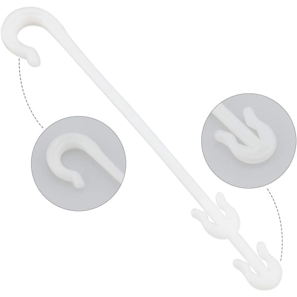 100 stk. 9,5 cm tomat støtte clips tomat planter J form til tomater og grøntsager