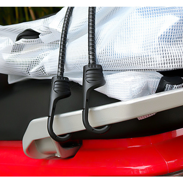 4 st Cykel Bagageutrymmeskrokar Elastiskt Bagage Rep Motorcykel Last Säkring Bälte Elastisk Förstärkning Rem 30cm