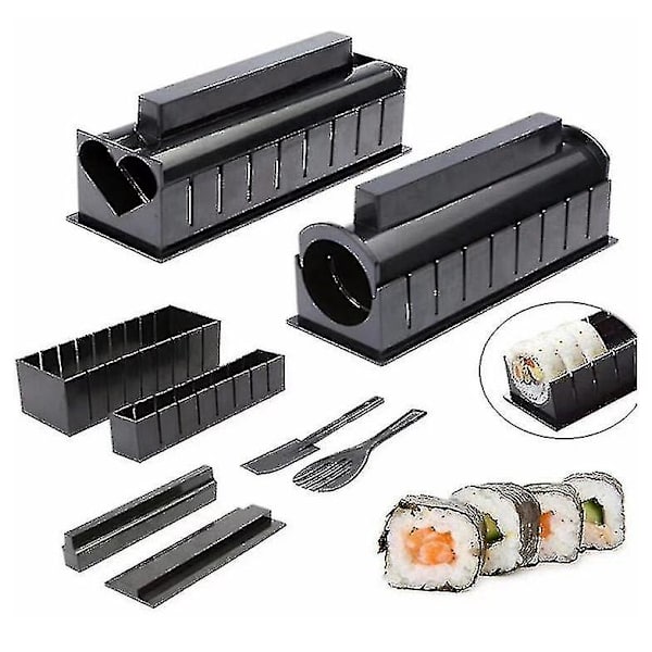 10-delad sushiform Sushi Maker Rolling Kit Sushi Maker Tool
