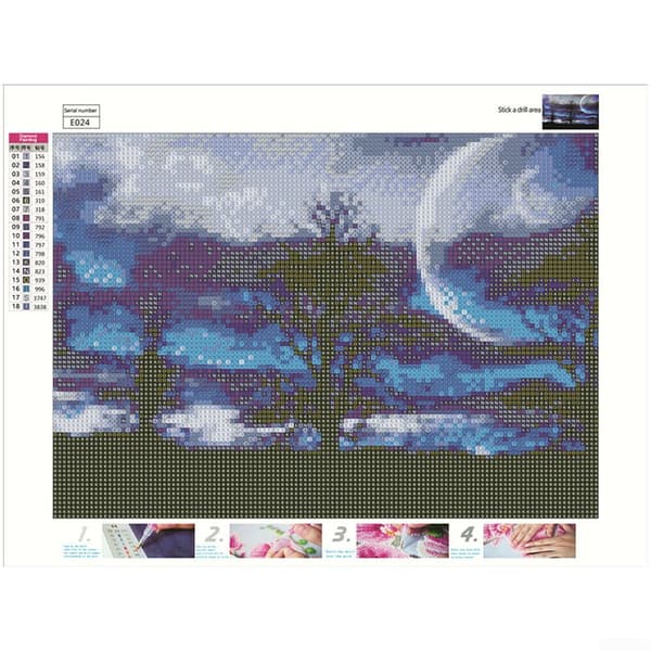 Fuld diamant DIY 5D diamantmaleri broderi korssting kit kunst håndværk