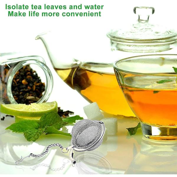 12 stk. rustfrit stål te kugle mesh te infuser si, premium te filter te