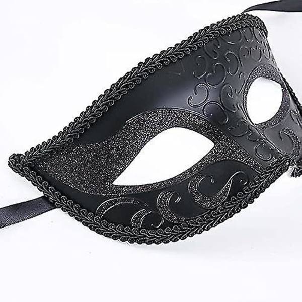 Glittrande strassmask för maskerad, parkombination