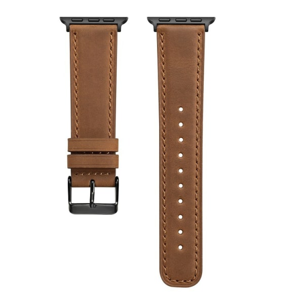 Lämplig för applewatch Apple klockarmband iwatch1-76 generation SE Apple armband läderarmband 42mm/44mm brun