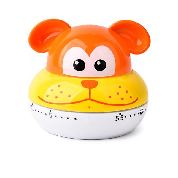 Mini størrelse tegneserie panda maskine timer 60 minutter mekanisk køkken madlavning timere ur højt alarm tællere manuel timer køkkenredskab Yellow