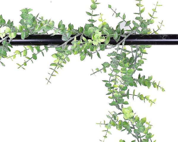 Falsk eukalyptus grönska girlang bröllop bakgrund båge väggdekor set1