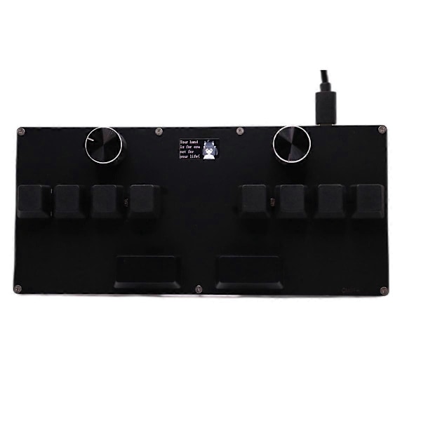 CM51+ OSU Gaming Tangentbord Vit Switch Rapid Trigger Magnetisk Switch Tangentbord med Vred Skärm Kopiera Klistra In Genväg Svart