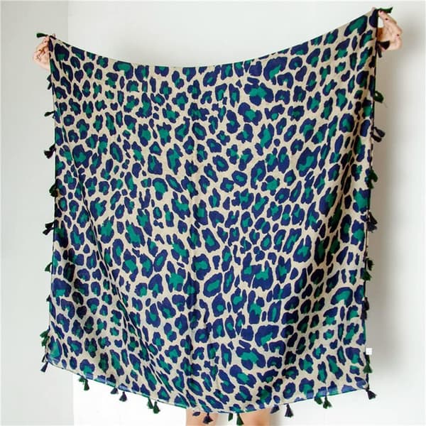 Leopardmønstret sjal skjerf for kvinner-Pashmina sjal skjerfCha