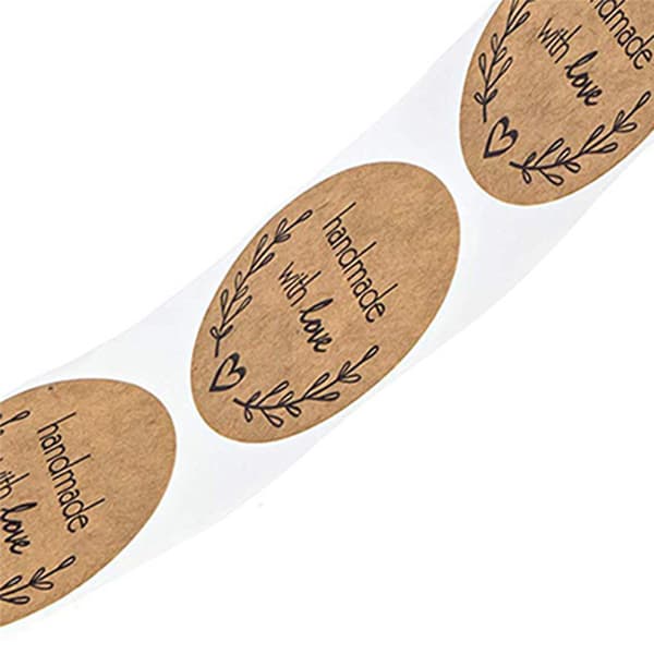 1,5 tommer runde naturlige kraftpapir olivengren DIY bagehåndværk l