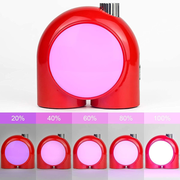 Trådlös smart skrivbordslampa, programmerbar RGB LED-omgivningsljus,