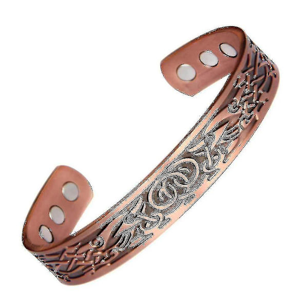Magnetarmbånd 99,95 % kobberarmbånd åpent armbånd for menn bronsemagnet kraftarmbånd
