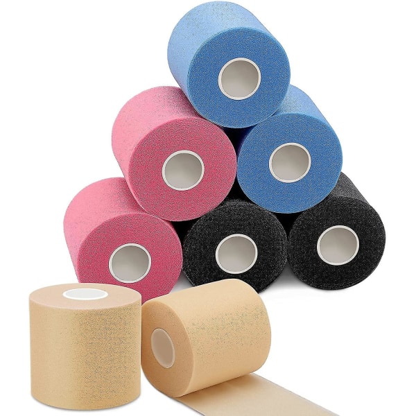 8 ruller skumunderlagstape, atletisk skumtape, sportspre-wrap, pustende