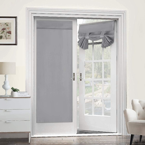 Termiskt isolerad mörkläggande dörrgardin, 26 x 68 tum Dove 1pcs