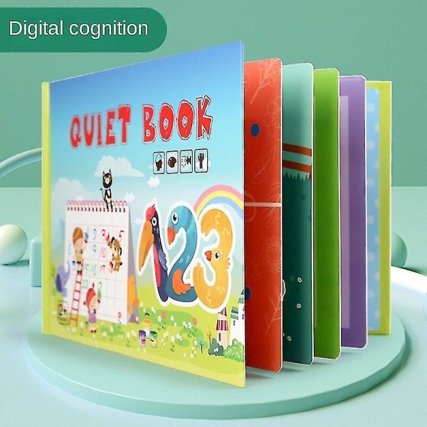 Barnupplysningsdekaler Tyst bok Upptagen bok Handgjort material Klistra in bok Pedagogiska leksaker-trafik kognition Digital cognition