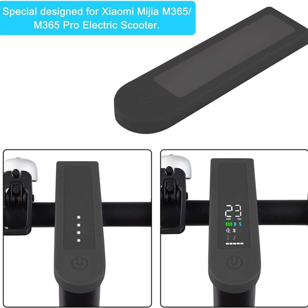 (svart) Ersättning för Xiaomi M365 Pro vattentät cover Display Silikonskydd Cover Dammtät vattentät tillbehör