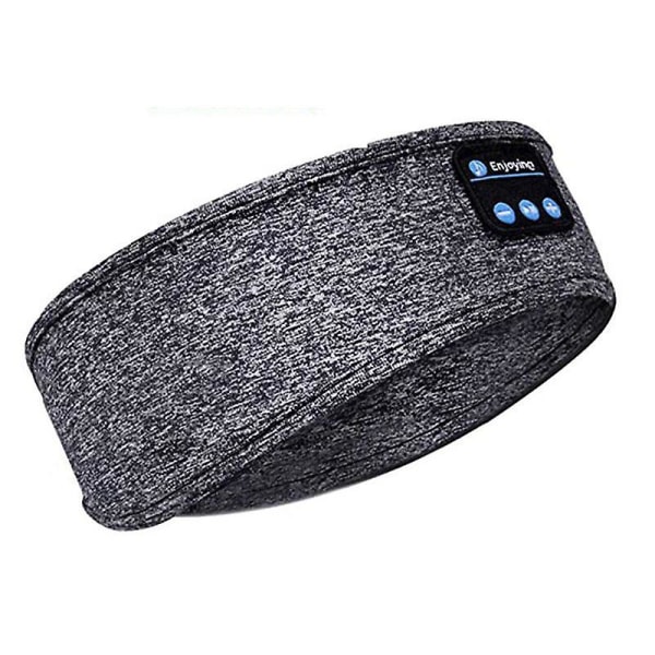 Sovehjelm Bluetooth Beadscarf Hodebånd Trådløs Musikk Sports Hodebånd Black